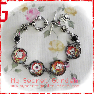 Yo-Kai Watch 妖怪ウォッチ  Jibanyan anime Cabochon Bracelet  Yo-Kai Watch 妖怪ウォッチ  Jibanyan anime Cabochon Bracelet